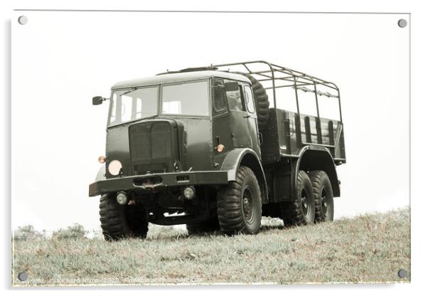 British Army AEC Militant truck Acrylic by Richard Nixon