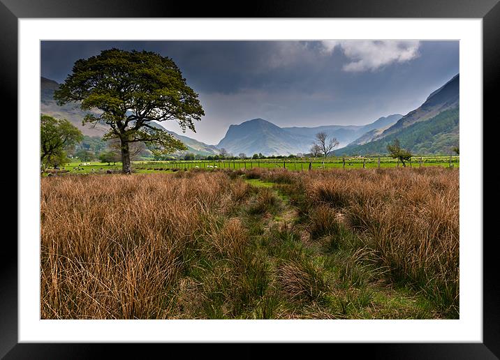 Fleetwith Pike, Buttermere Framed Mounted Print by David Lewins (LRPS)
