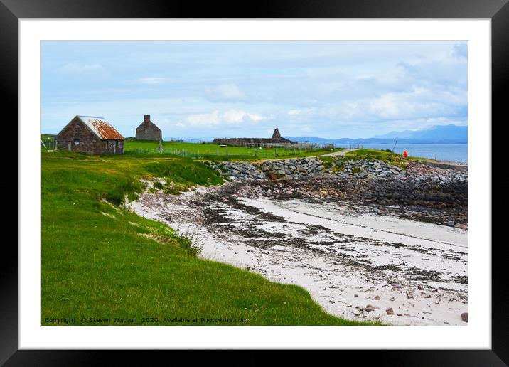 The Bay of Culkein Framed Mounted Print by Steven Watson