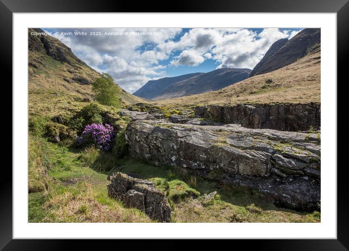 Glen Etive Scotland Framed Mounted Print by Kevin White