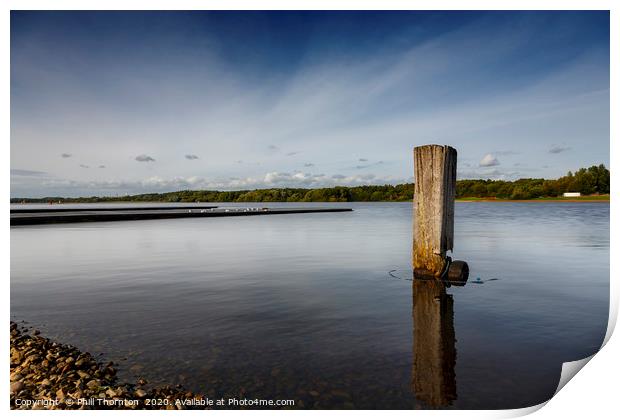 Still waters of the Strathclyde country park Print by Phill Thornton