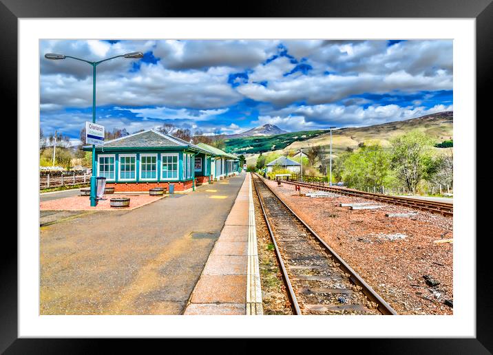 Crianlarich Train Station Framed Mounted Print by Valerie Paterson