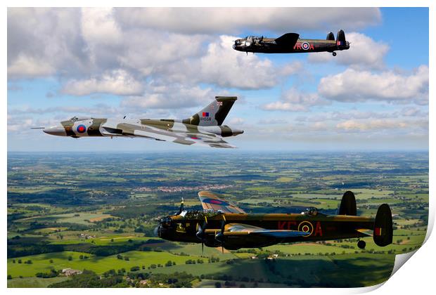 Avro Trio 2 Print by Oxon Images
