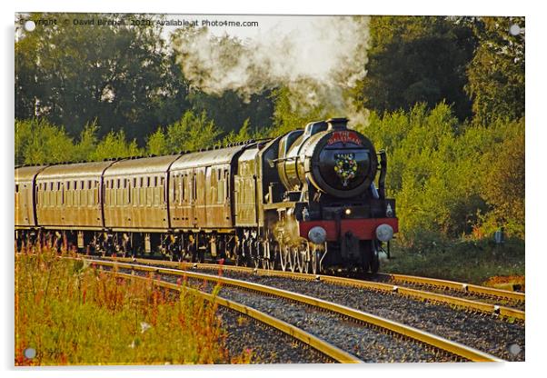 Steam train 46115 Scots Guardsman  Acrylic by David Birchall