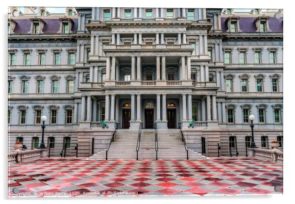 Old Executive Office Eisenhower Building Washingto Acrylic by William Perry