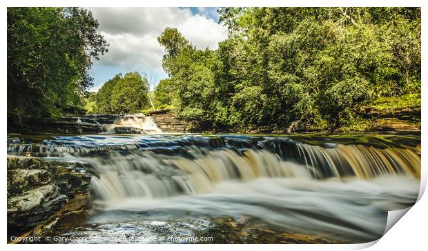 A Yorkshire Waterfall Print by Gary Clarricoates