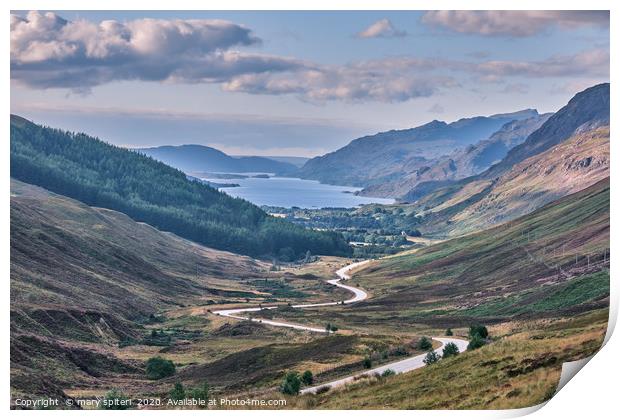 Glen Docherty  - Come with me to the highlands Print by mary spiteri