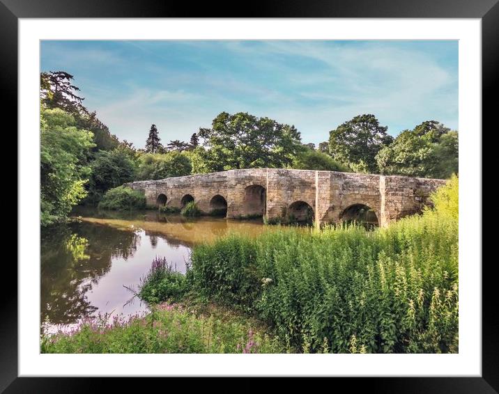 The Old Swan Bridge Pulborough  Framed Mounted Print by Beryl Curran