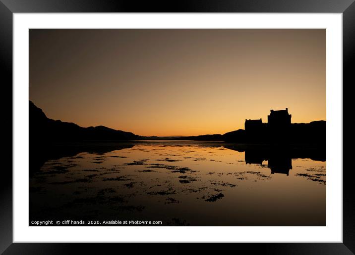 Eilean Donan Castle at sunset Framed Mounted Print by Scotland's Scenery