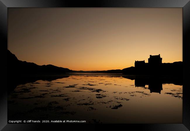 Eilean Donan Castle at sunset Framed Print by Scotland's Scenery