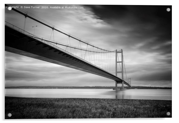 Humber Bridge, Lincolnshire Acrylic by Dave Turner