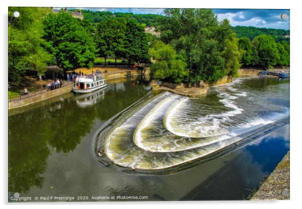    Pulteney Weir, Bath, UK                         Acrylic by Paul F Prestidge