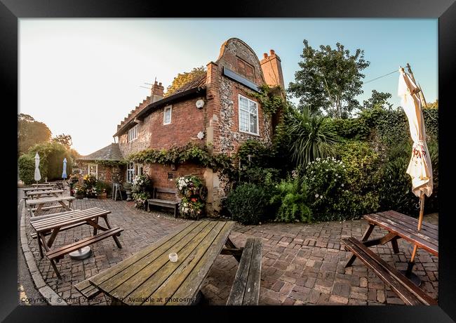 Wide angle view of the Adam & Eve pub in the city  Framed Print by Chris Yaxley