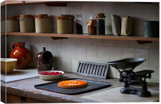 Vintage Kitchenware Collection Canvas Print by Simon Marlow