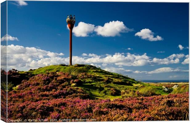 Danby Beacon, North York Moors Canvas Print by Martyn Arnold