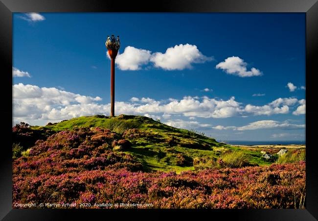 Danby Beacon, North York Moors Framed Print by Martyn Arnold