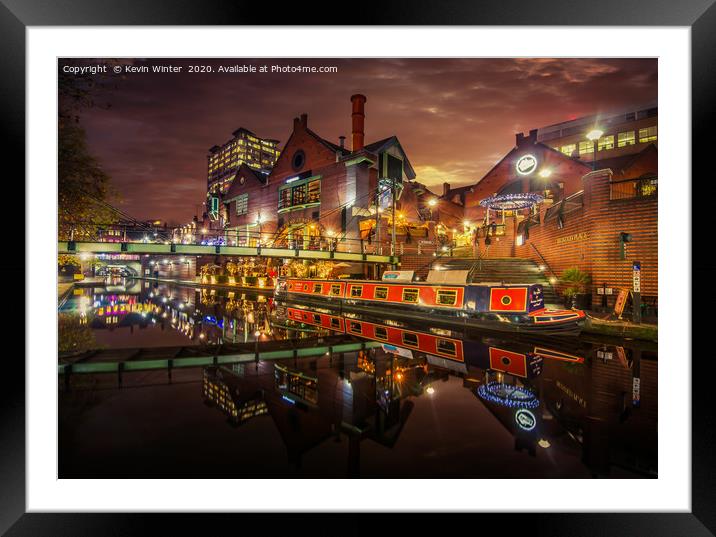 Brindley Place Framed Mounted Print by Kevin Winter