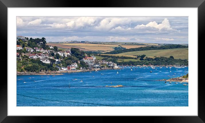 View overlooking Salcombe in Devon Framed Mounted Print by Simon Marlow