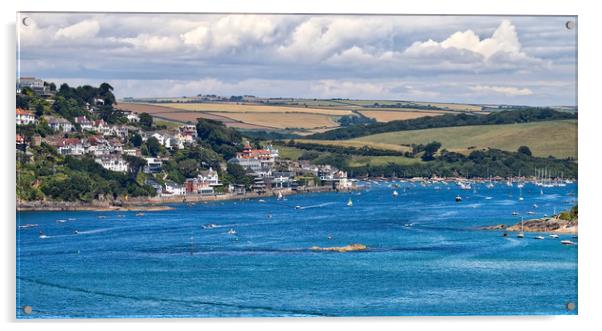 View overlooking Salcombe in Devon Acrylic by Simon Marlow