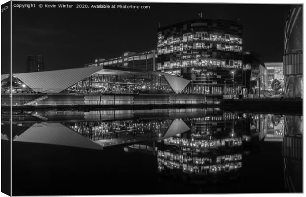 Alchemy on the Quay (Black & White) Canvas Print by Kevin Winter