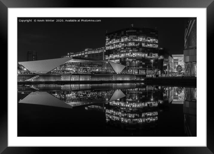 Alchemy on the Quay (Black & White) Framed Mounted Print by Kevin Winter