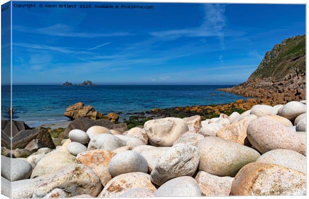 cot cove cornwall Canvas Print by Kevin Britland