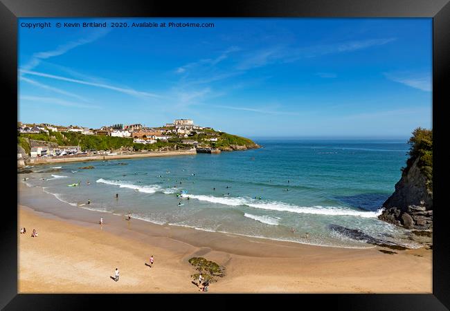 newquay cornwall Framed Print by Kevin Britland