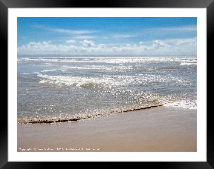Looking out to Sea Framed Mounted Print by Jane Metters