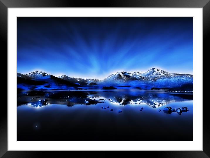 The Black Mount Framed Mounted Print by Philip Hawkins