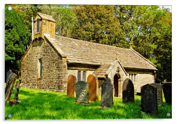 St. Leonards church at Chapel-le-Dale, Yorkshire Acrylic by David Birchall