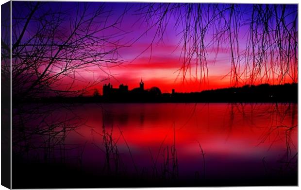 Breaking dawn over Linlithgow Palace Canvas Print by Philip Hawkins