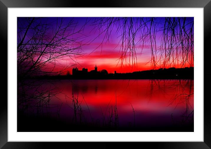 Breaking dawn over Linlithgow Palace Framed Mounted Print by Philip Hawkins