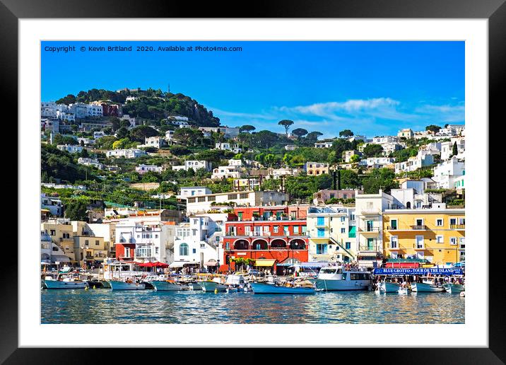 colourful capri Framed Mounted Print by Kevin Britland