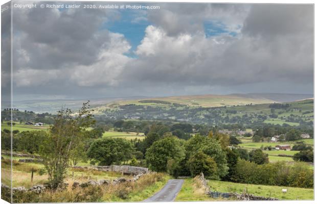Towards Middleton in Teesdale from Bail Hill 1 Canvas Print by Richard Laidler