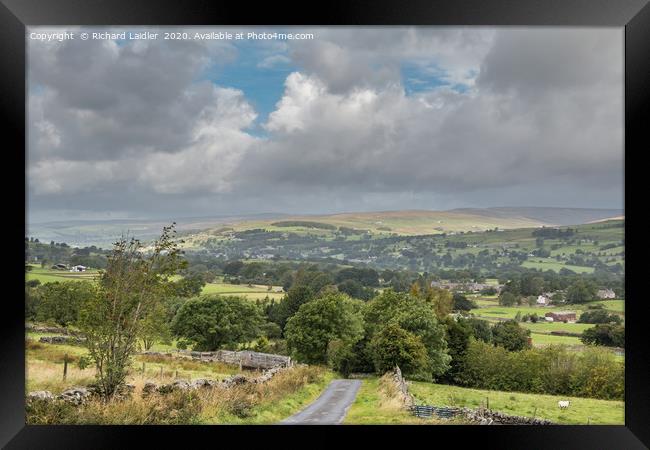 Towards Middleton in Teesdale from Bail Hill 1 Framed Print by Richard Laidler