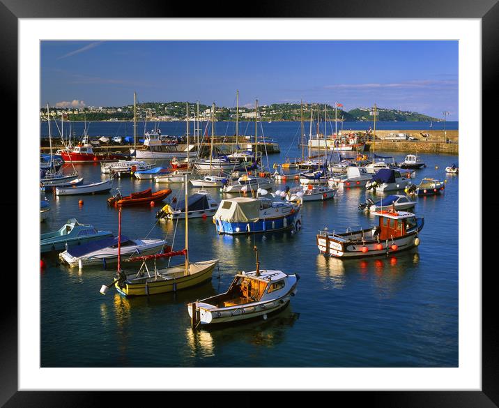 Paignton Harbour Framed Mounted Print by Darren Galpin