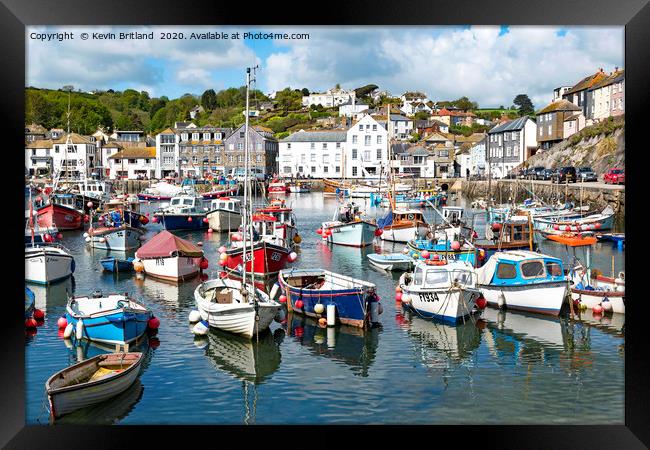 mevagissey cornwall Framed Print by Kevin Britland