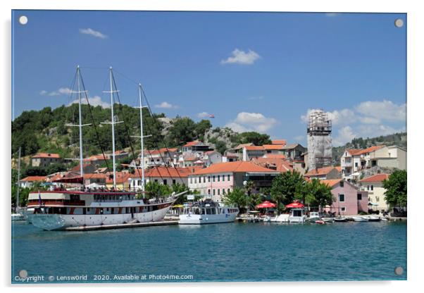 The port of Skradin, Croatia Acrylic by Lensw0rld 