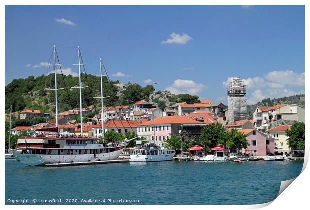 The port of Skradin, Croatia Print by Lensw0rld 