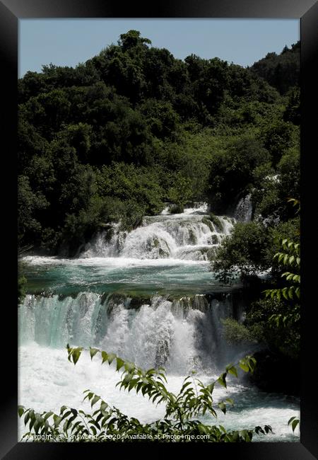 Waterfalls in Krka national park Framed Print by Lensw0rld 