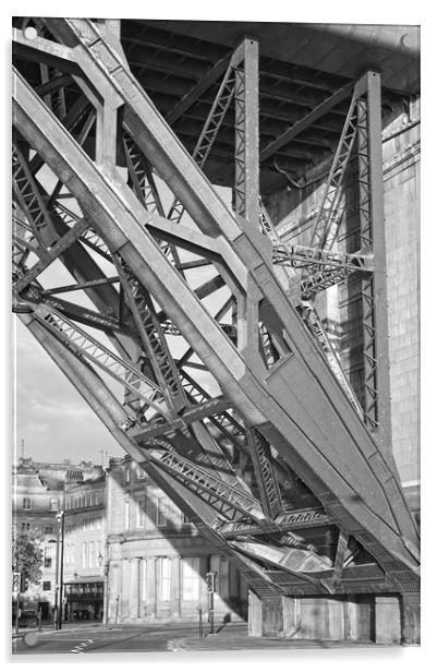 Newcastle Tyne Bridge Acrylic by Rob Cole