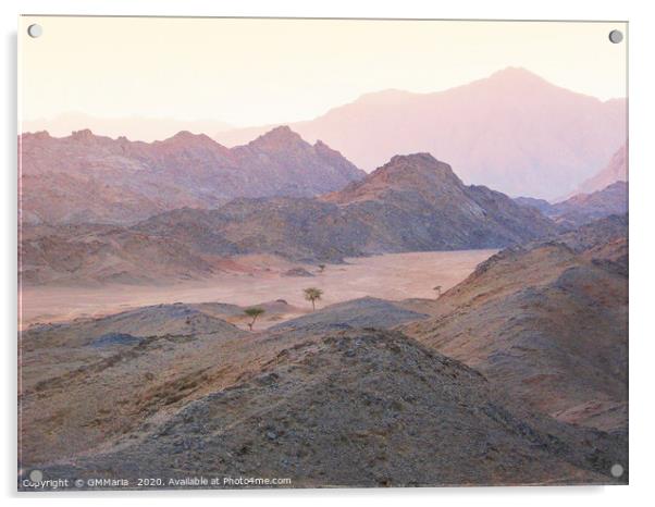 Sahara sunset Acrylic by Maria Galushkina