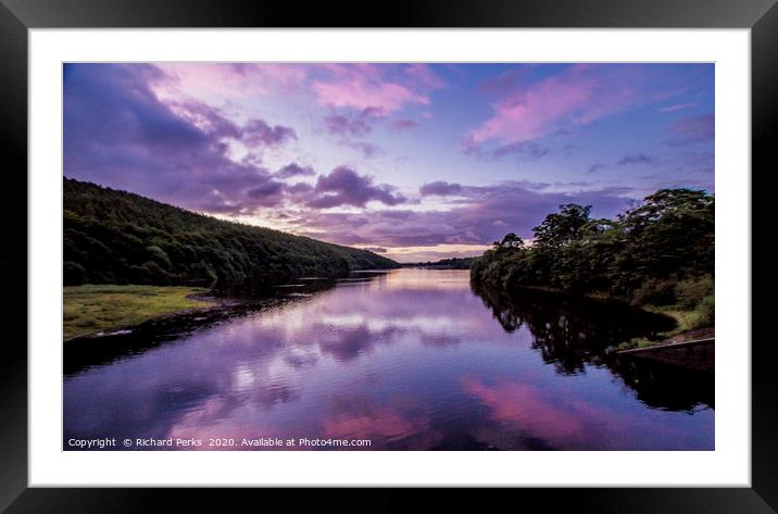 reflecting on the cloud Framed Mounted Print by Richard Perks