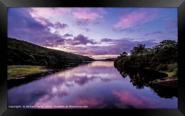 reflecting on the cloud Framed Print by Richard Perks