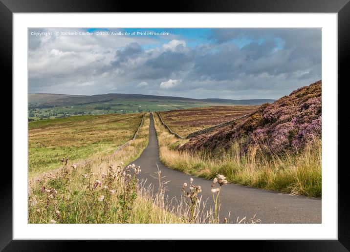 Down into Teesdale from Botany Farm 1 Framed Mounted Print by Richard Laidler