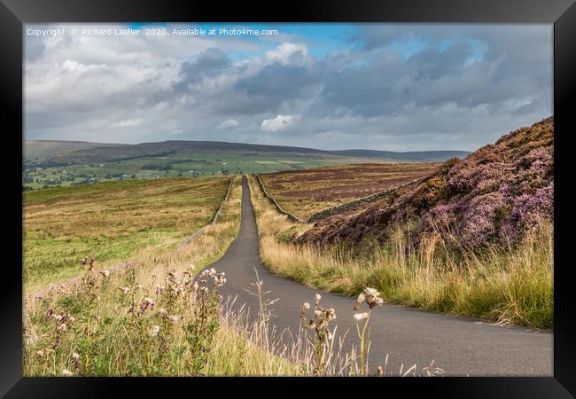 Down into Teesdale from Botany Farm 1 Framed Print by Richard Laidler