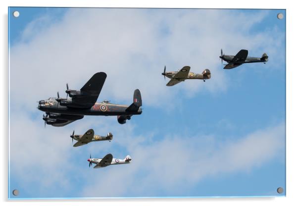 Battle of Britain Memorial Flight Acrylic by J Biggadike