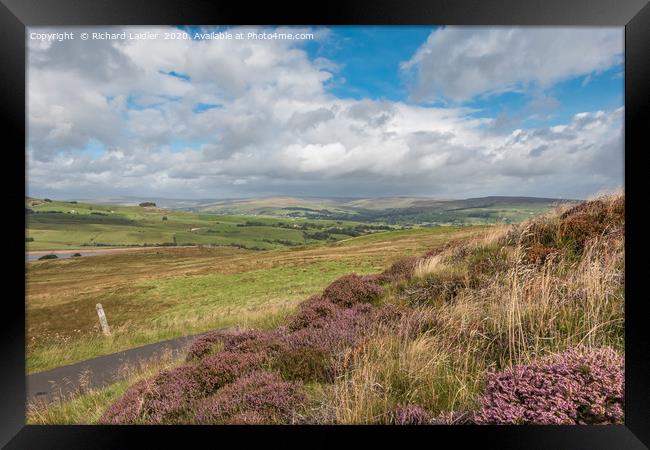 Down into Teesdale from Botany Farm 3 Framed Print by Richard Laidler