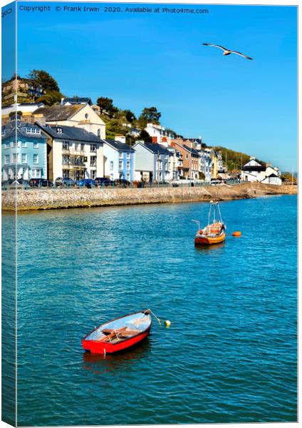 Aberdovey, part sea frontage Canvas Print by Frank Irwin