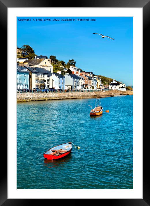 Aberdovey, part sea frontage Framed Mounted Print by Frank Irwin
